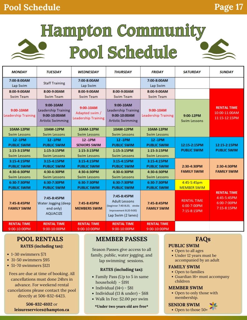 2024 - Pool Schedule