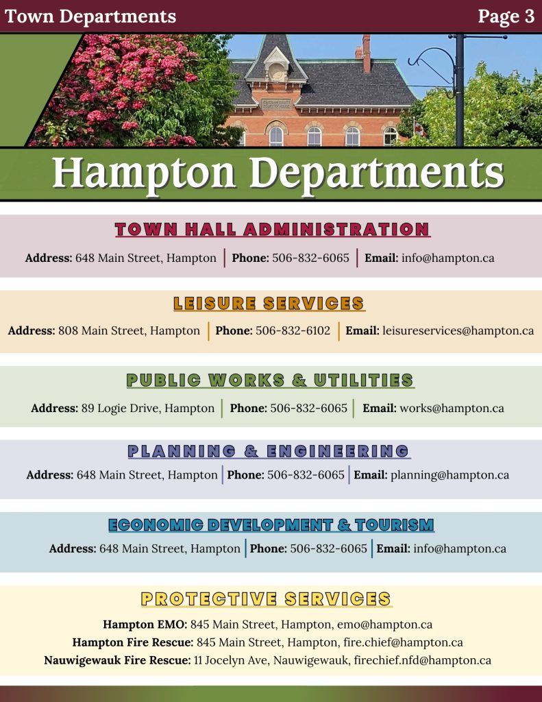 Hampton Departments - Contact Information