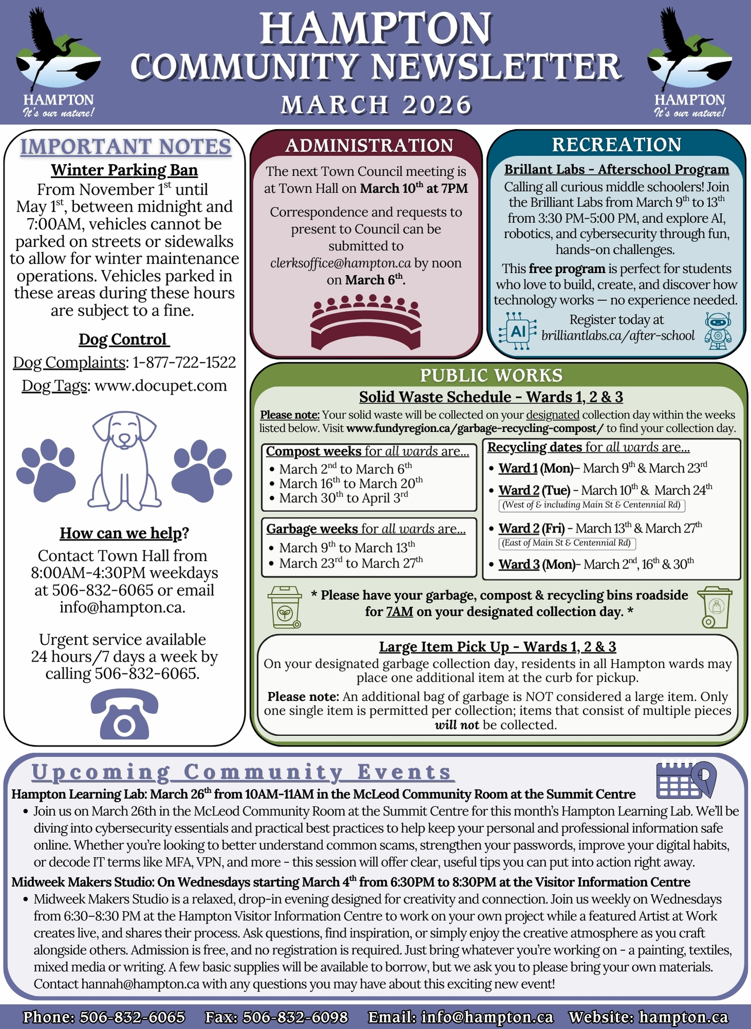 1. March Newsletter - Front