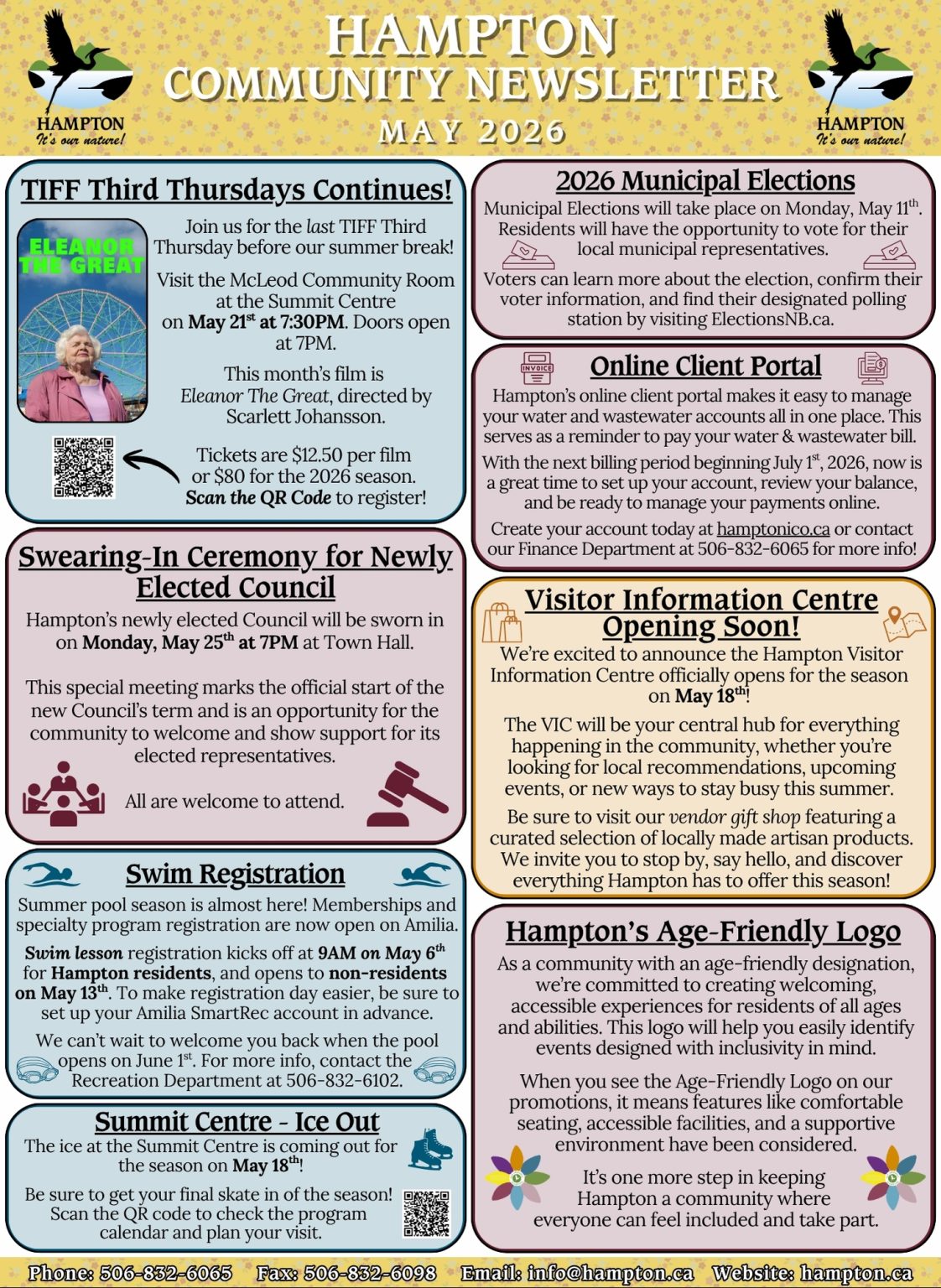 Community Newsletter – May 2026 – Town of Hampton